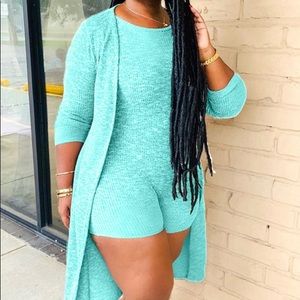 Cardigan and Romper Set